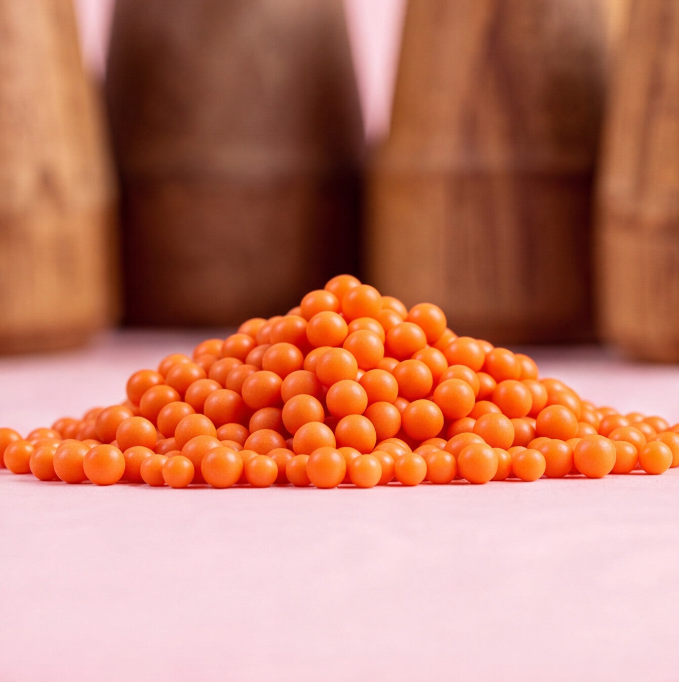 Non Dissolving Beads - Orange