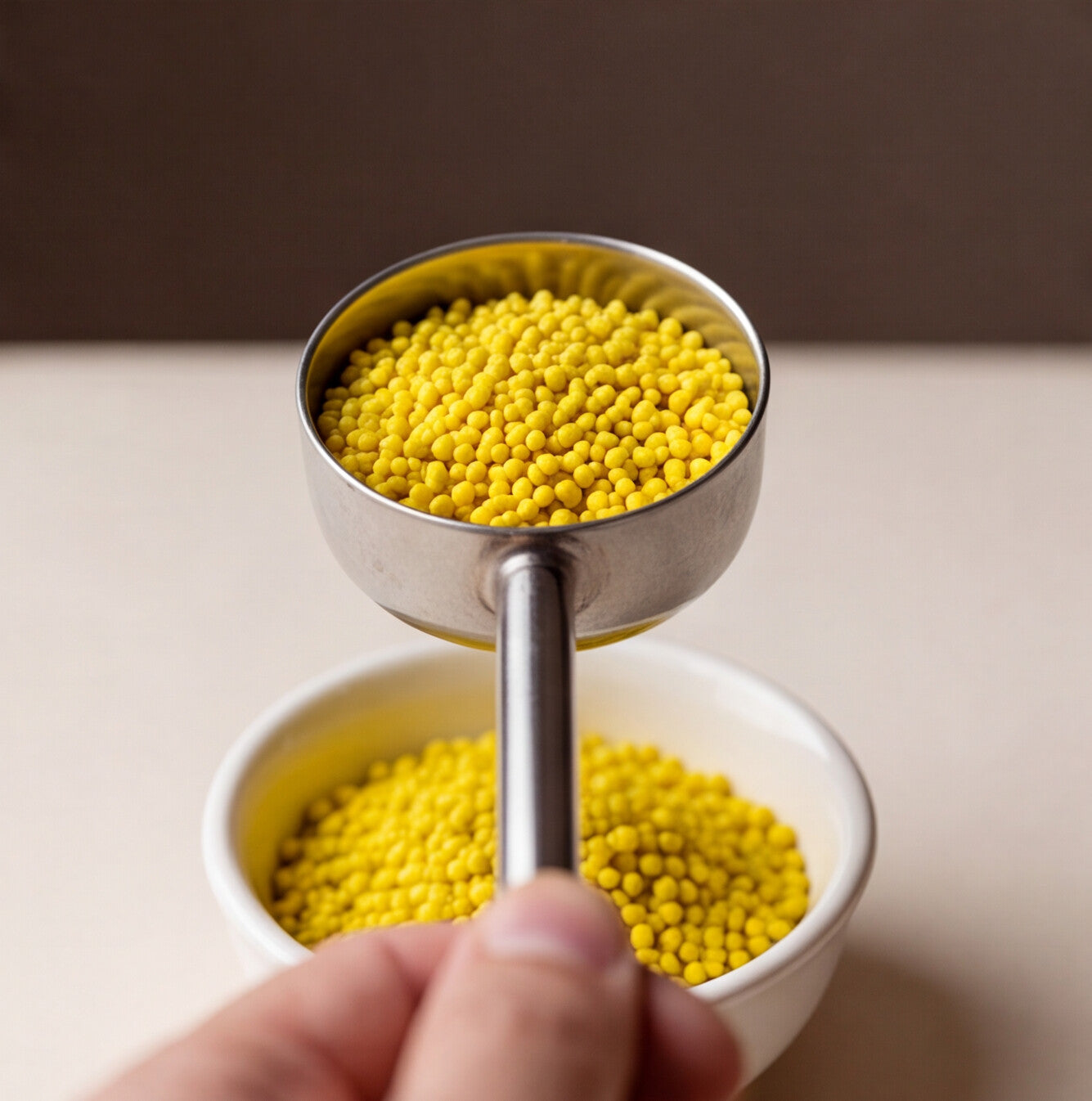 Non Dissolving Beads - Yellow