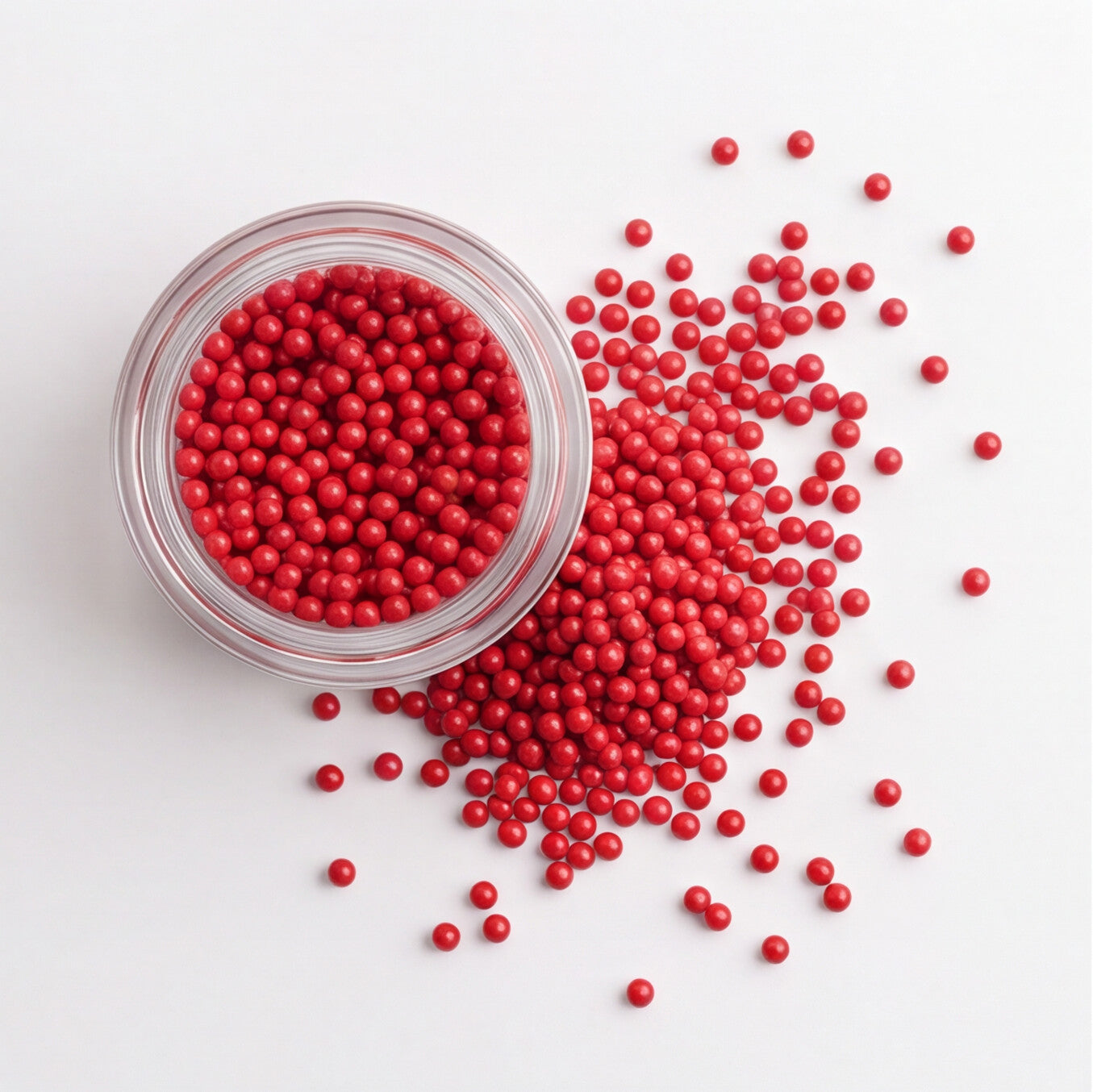 Non Dissolving Beads - Red