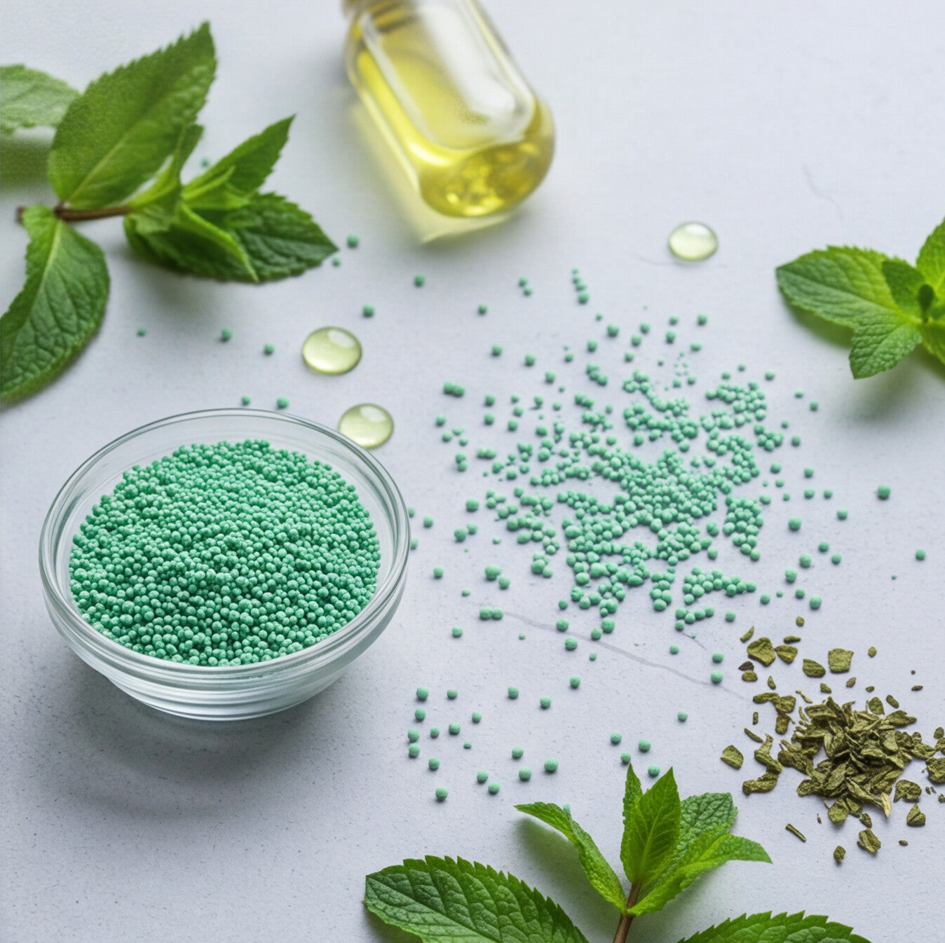 Mint Dissolving Beads - Yellow