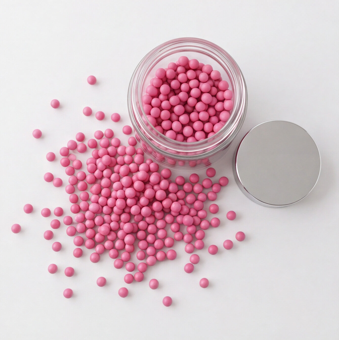 Vitamin E Non Dissolving Beads - Pink