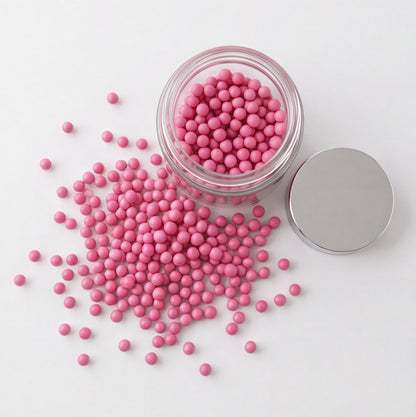 Vitamin E Non Dissolving Beads - Pink