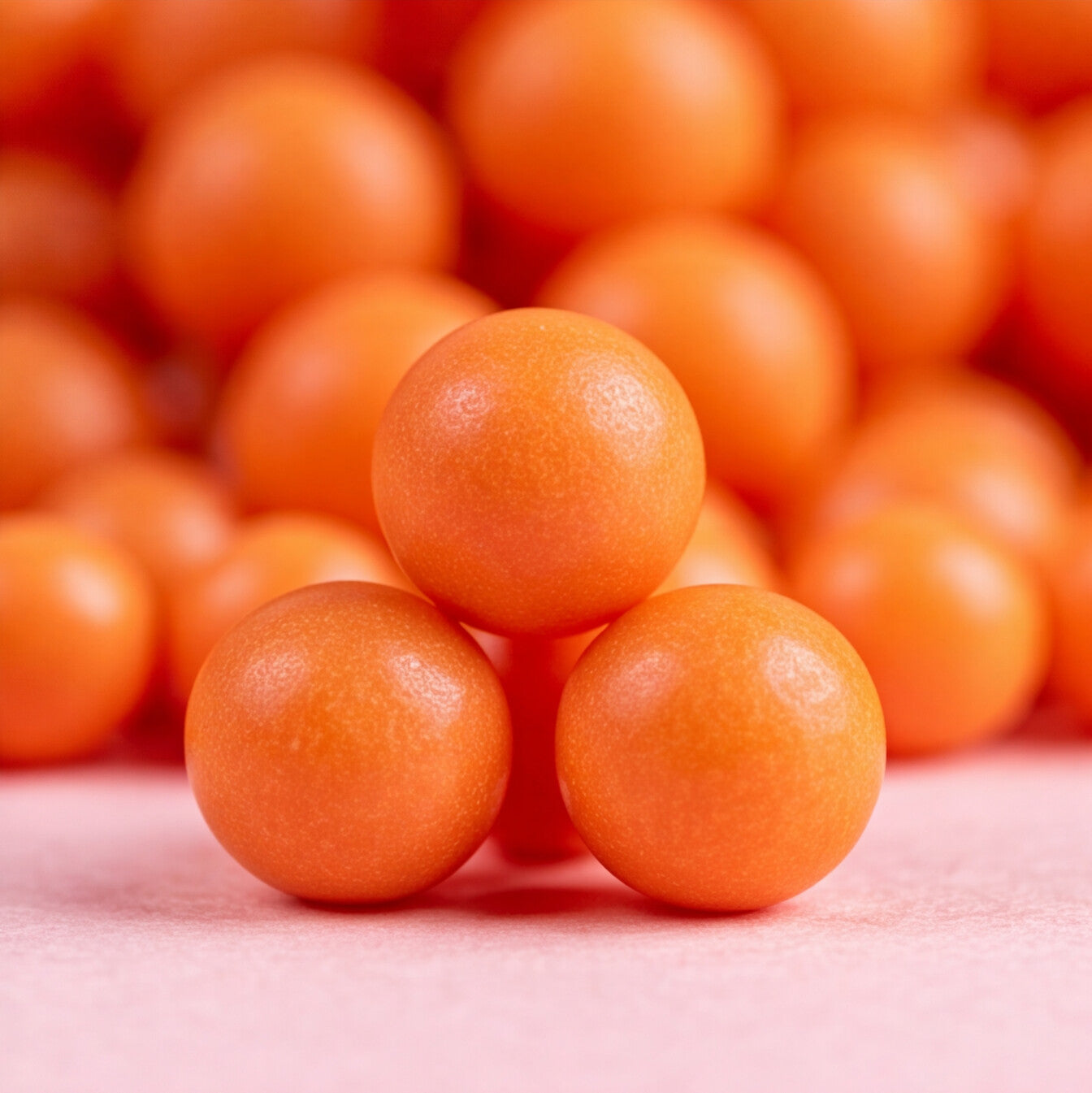 Non Dissolving Beads - Orange