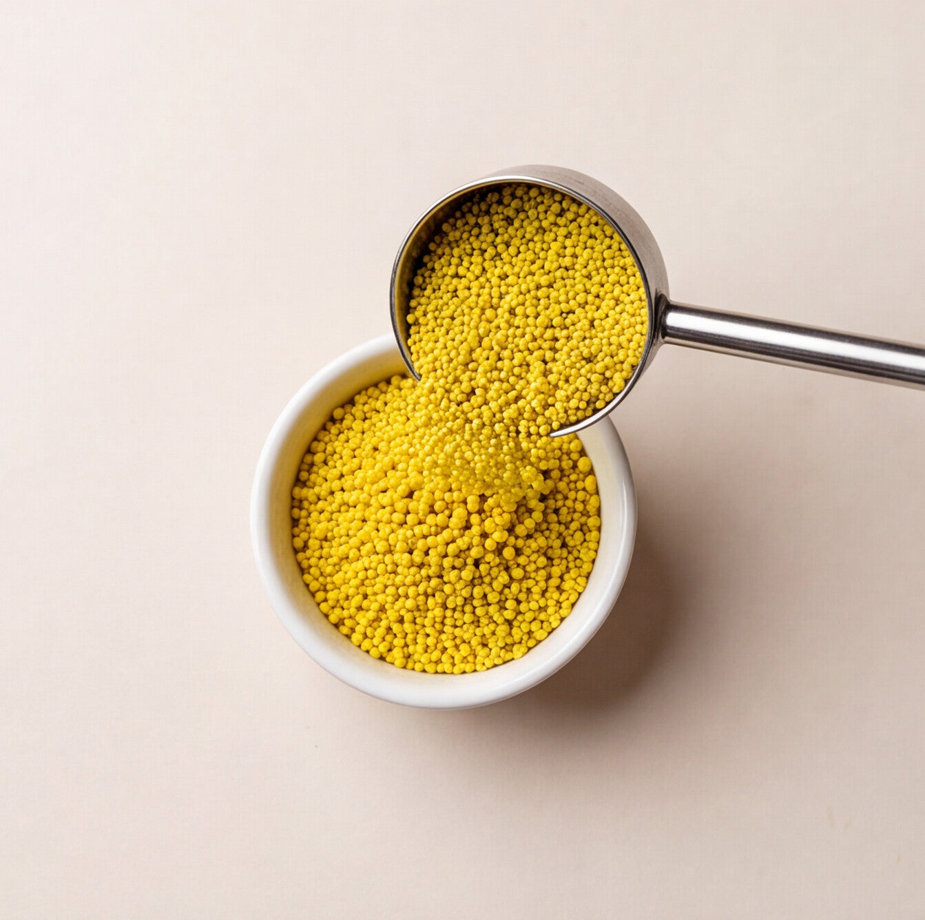 Non Dissolving Beads - Yellow