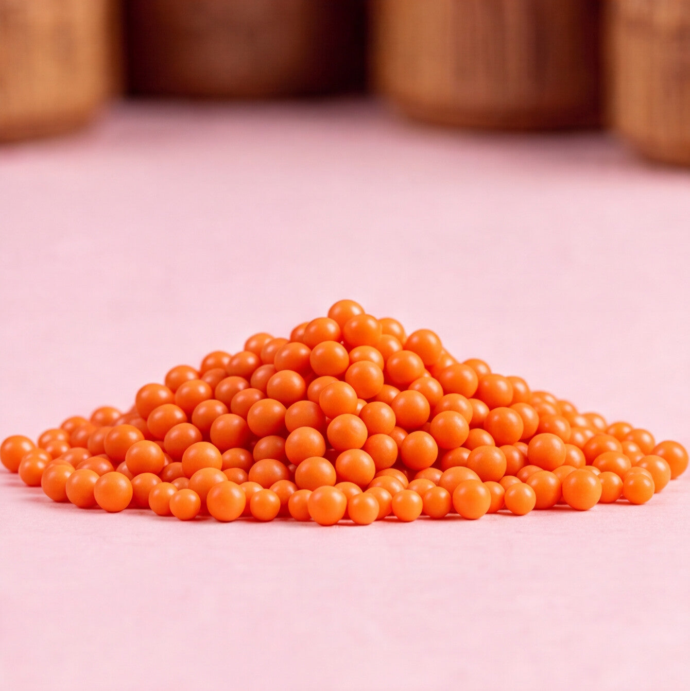 Non Dissolving Beads - Orange