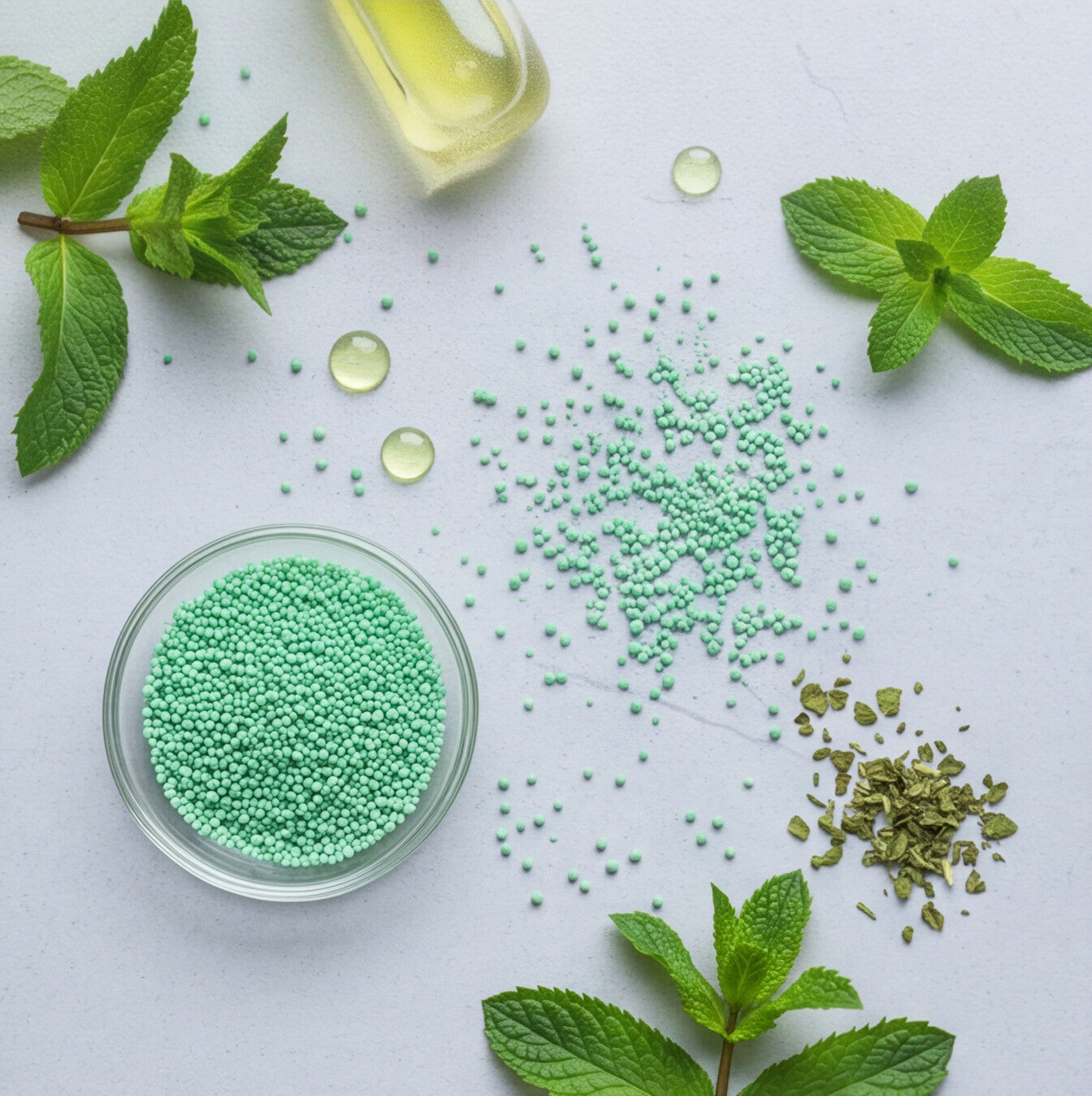 Mint Dissolving Beads - Yellow