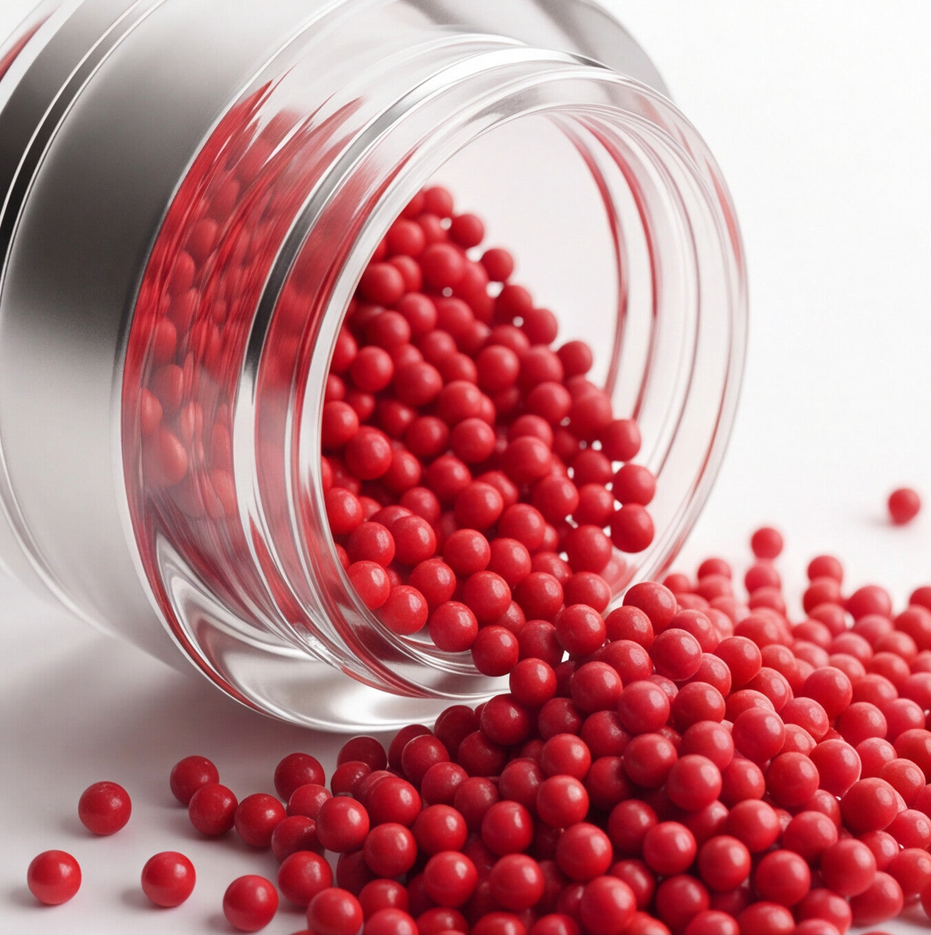 Non Dissolving Beads - Red