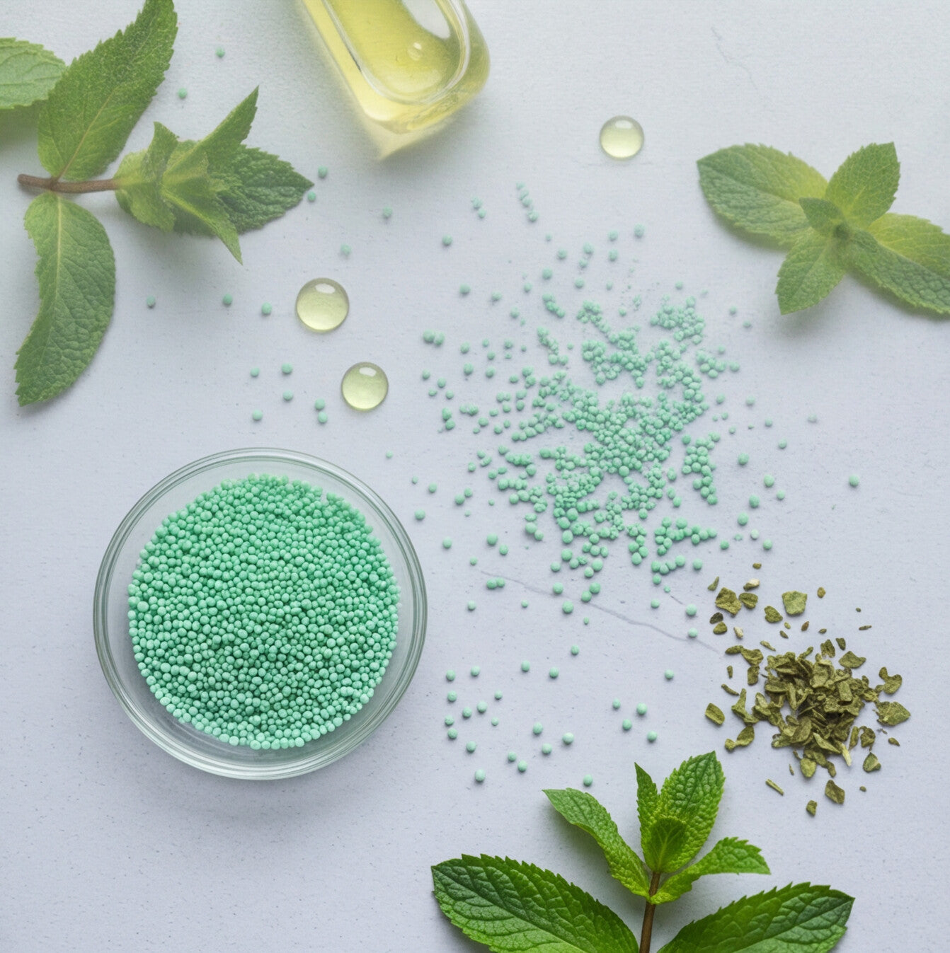 Mint Dissolving Beads - Yellow