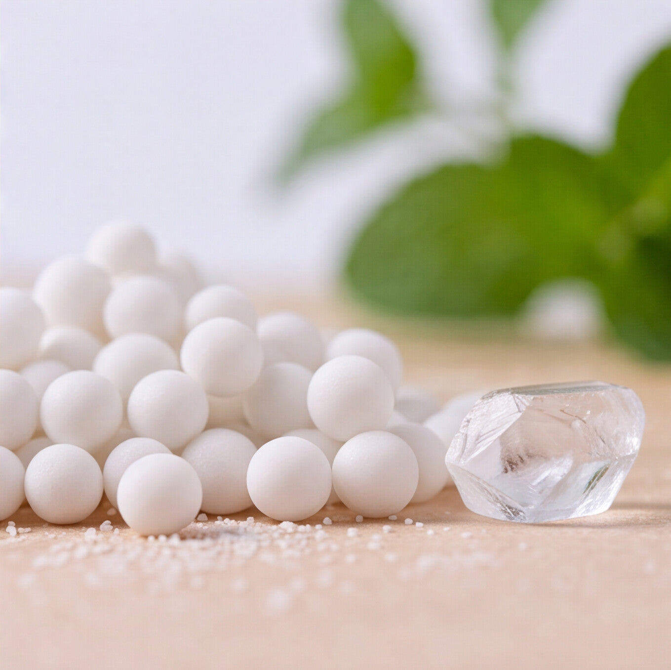 Menthol Dissolving Beads - White