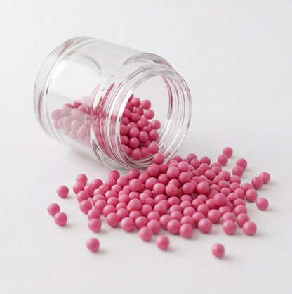 Vitamin E Non Dissolving Beads - Pink