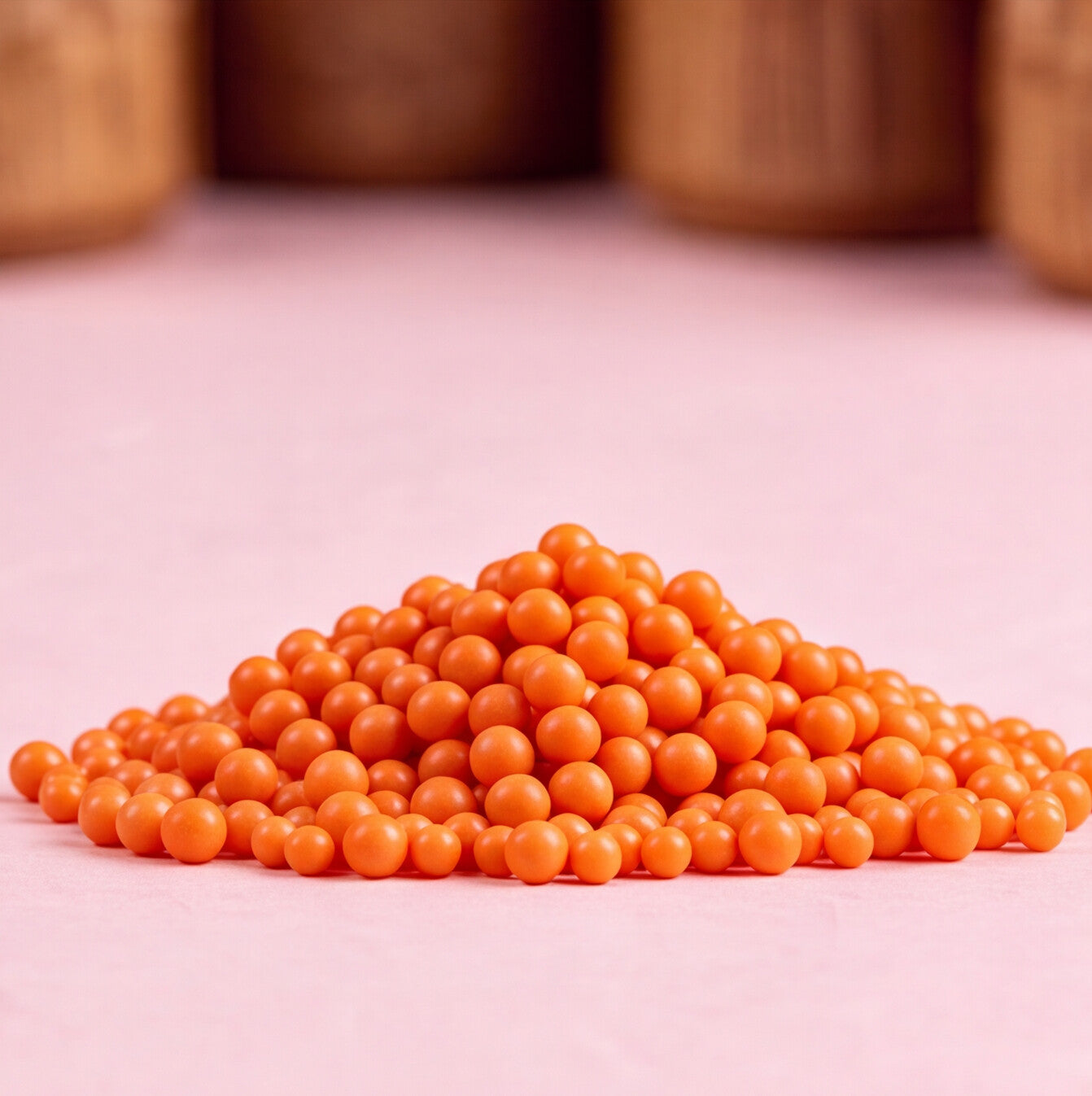 Non Dissolving Beads - Orange