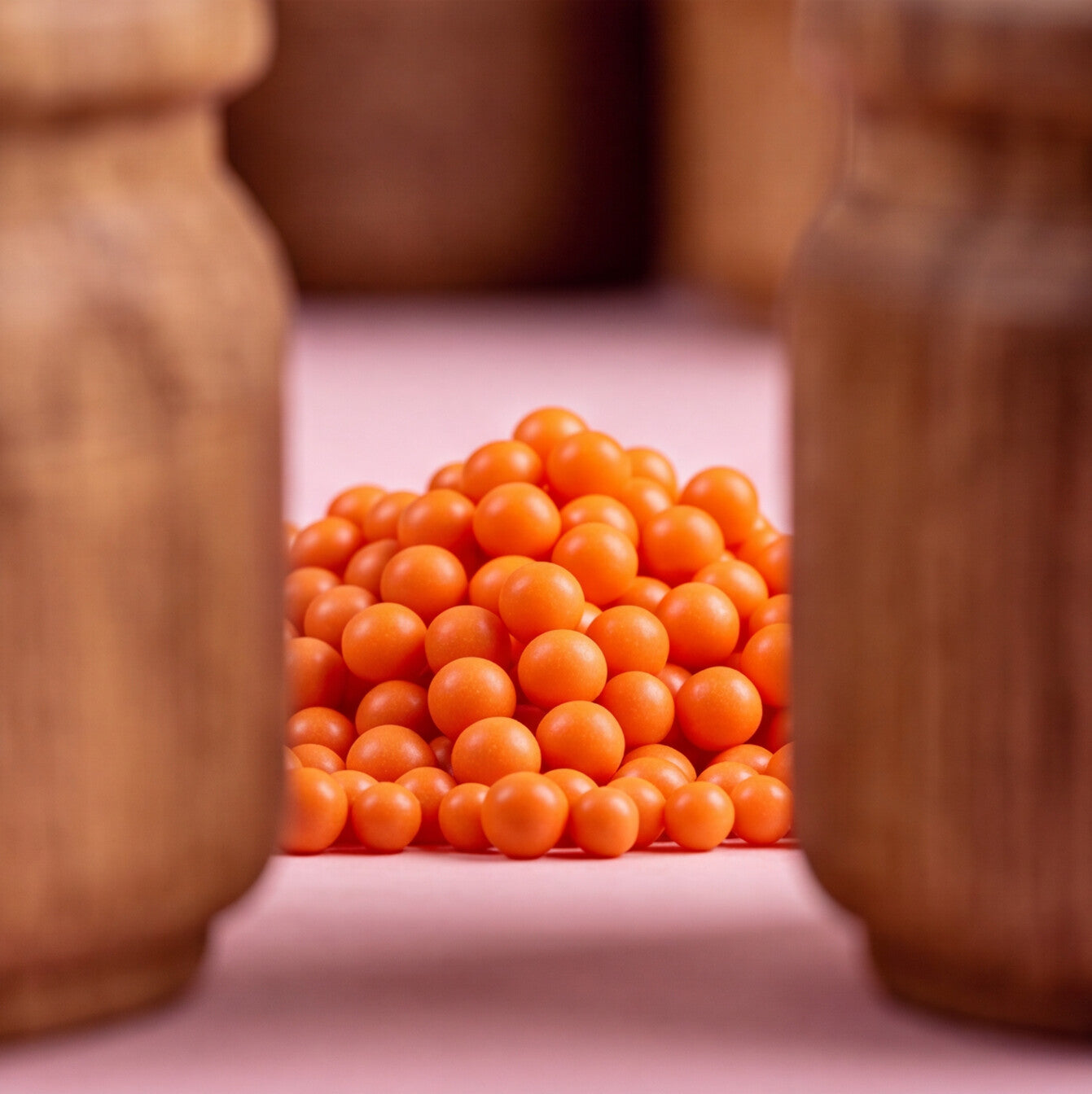 Non Dissolving Beads - Orange