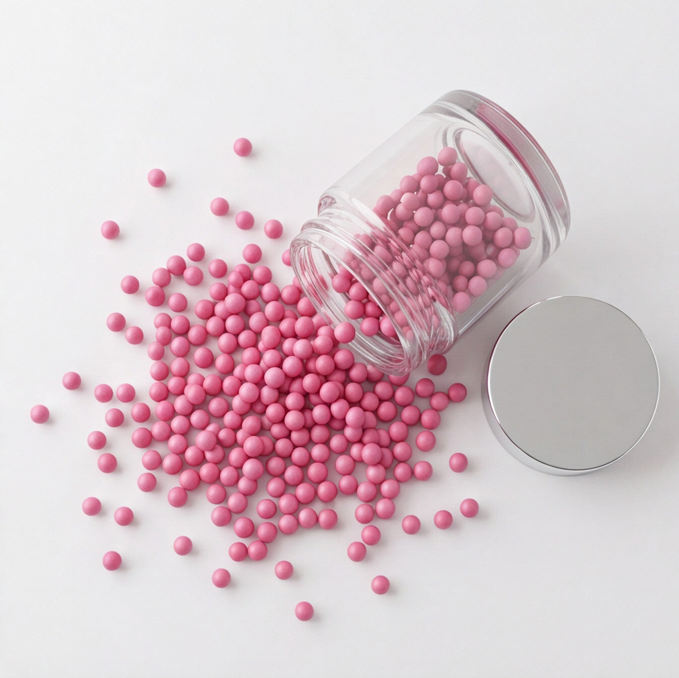 Vitamin E Non Dissolving Beads - Pink