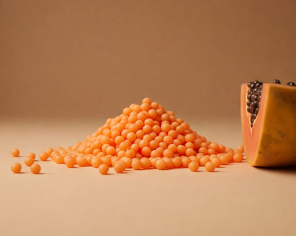 Vegan Papaya Dissolving Beads - Orange