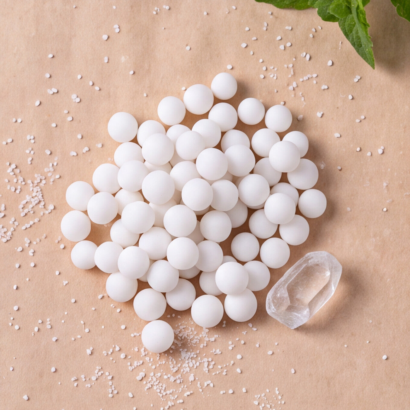 Menthol Dissolving Beads - White
