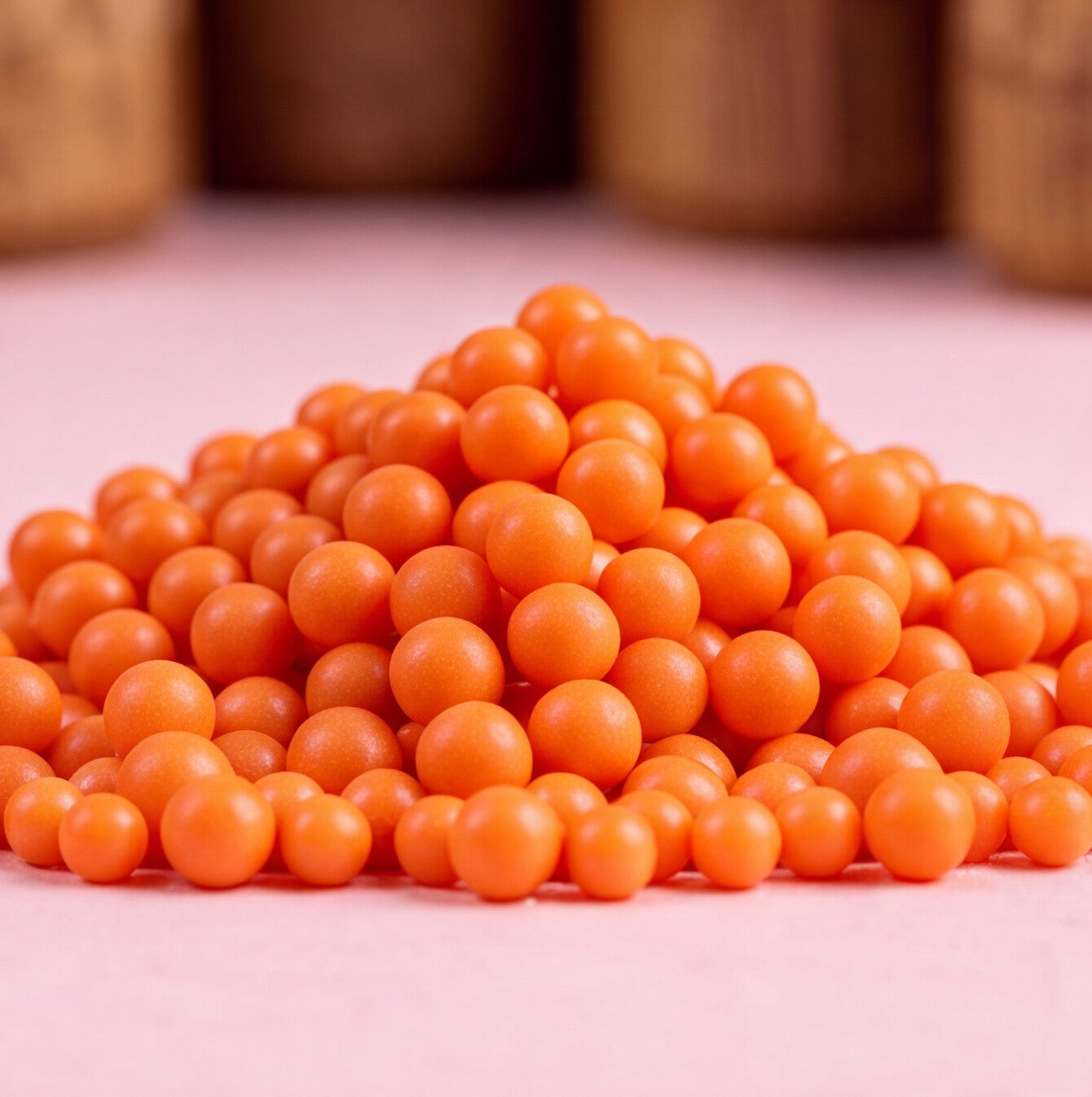 Non Dissolving Beads - Orange