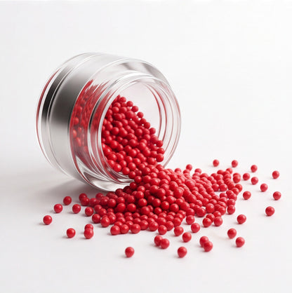 Non Dissolving Beads - Red